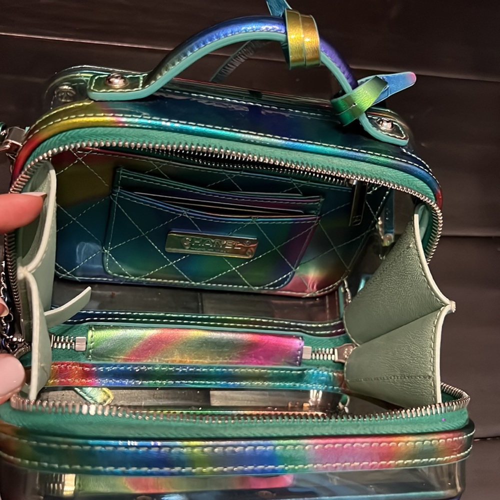 CHANEL Iridescent Rainbow Patent Leather Crossbody Bag - Picture 7 of 7